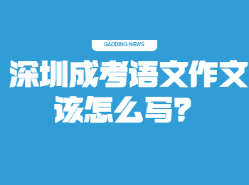 深圳成考語文作文該怎么寫？