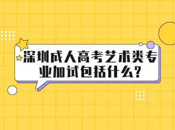 深圳成人高考藝術類專業加試包括什么?